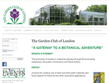 Tablet Screenshot of gardencluboflondon.ca